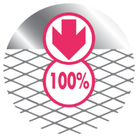 Métal déployé pas de perte de matière